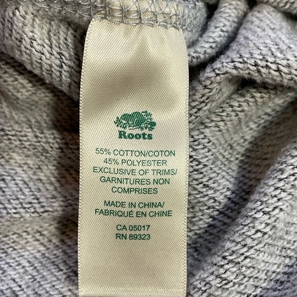 Roots sweatshirt with raw edge - pink lettering - Picture 7 of 8